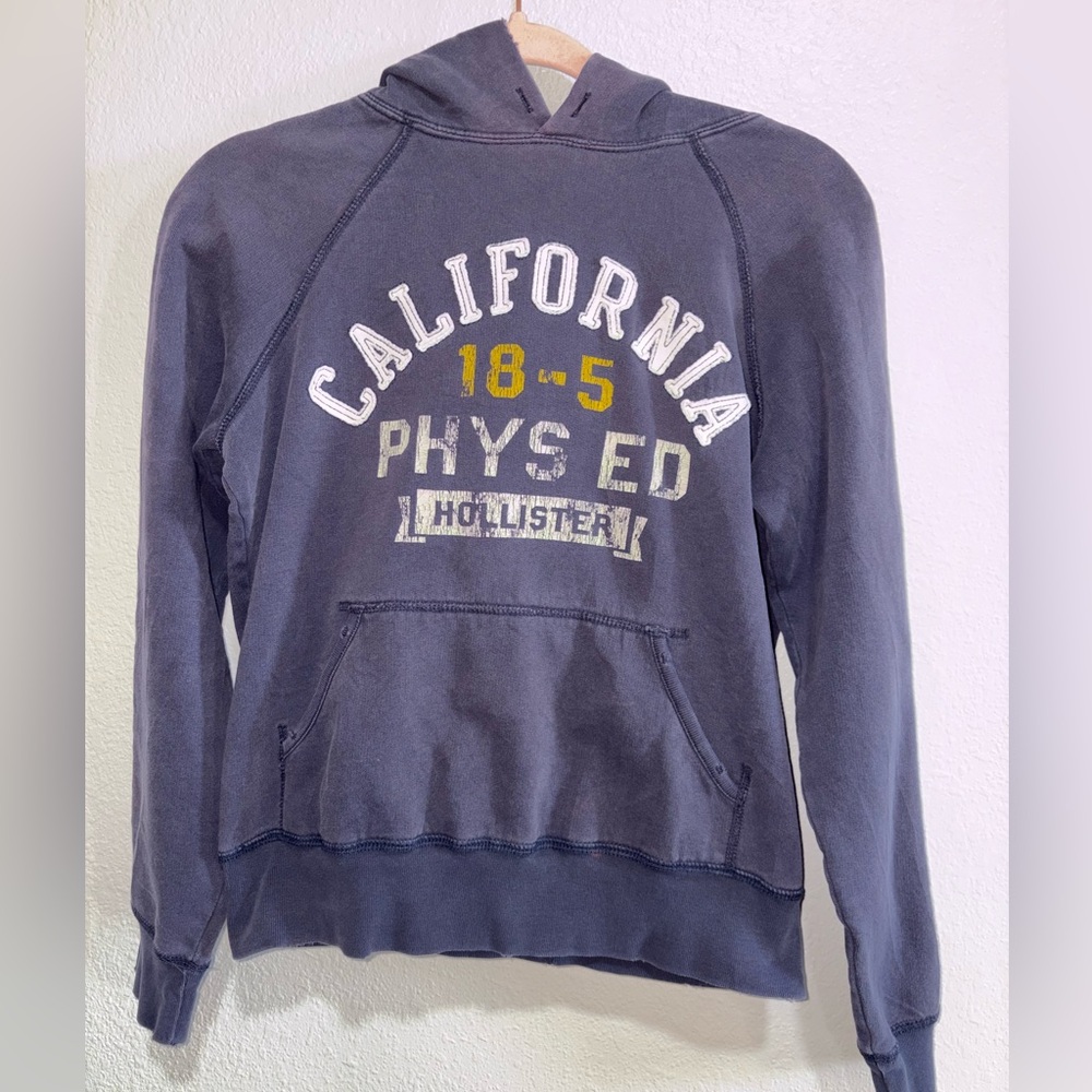 Hollister Blue California Phys Ed Hoodie